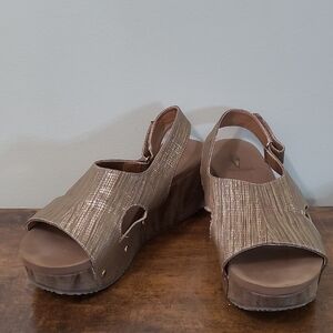 Volatile Bronze-ish Gold Platform Sandals size 10